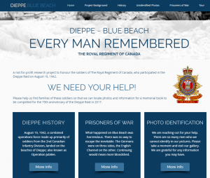 “Dieppe – Blue Beach Every Man Remembered The Royal Regiment of Canada”